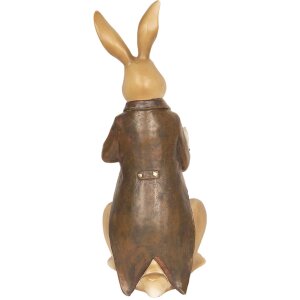 Dekorace králík na čtení 15x13x40 cm - 6PR2600