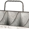 Clayre & Eef 6Y3562 Vějířová skříňka Iron 50x26x23 cm bílá obdélníková 10 přihrádek