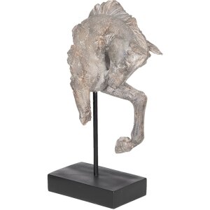 Clayre & Eef Dekorace Socha koně šedá Polyresin 28x12x43 cm 6PR2652