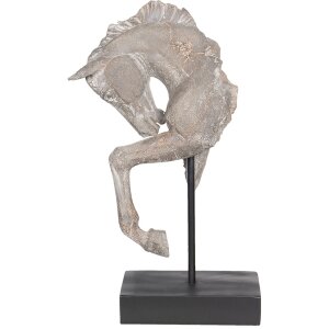 Clayre & Eef Dekorace Socha koně šedá Polyresin 28x12x43 cm 6PR2652