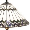 Stolní lampa Tiffany Ø 40x62 cm E27-max 2x60W