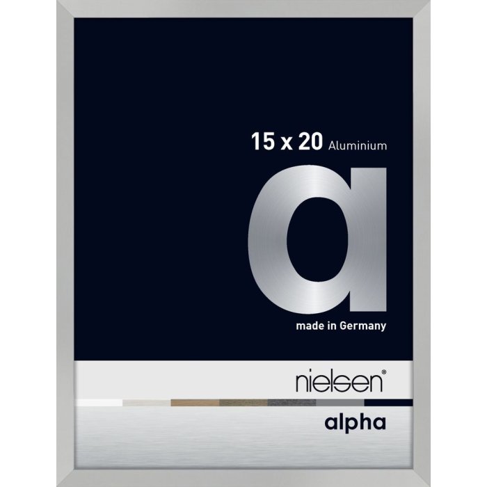 Hliníkový obrazový rám Nielsen Alpha 15x20 cm stříbrný matný