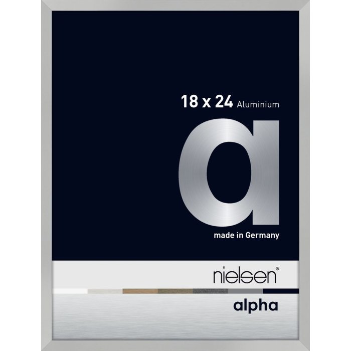 Hliníkový obrazový rám Nielsen Alpha 18x24 cm stříbrný matný