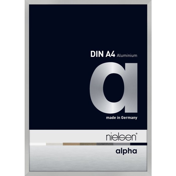 Hliníkový obrazový rám Nielsen Alpha 21x29,7 cm stříbrný matný
