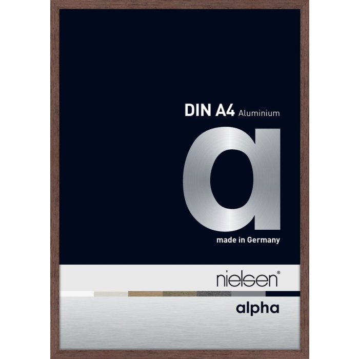 Hliníkový obrazový rám Nielsen Alpha 21x29,7 cm wengé light