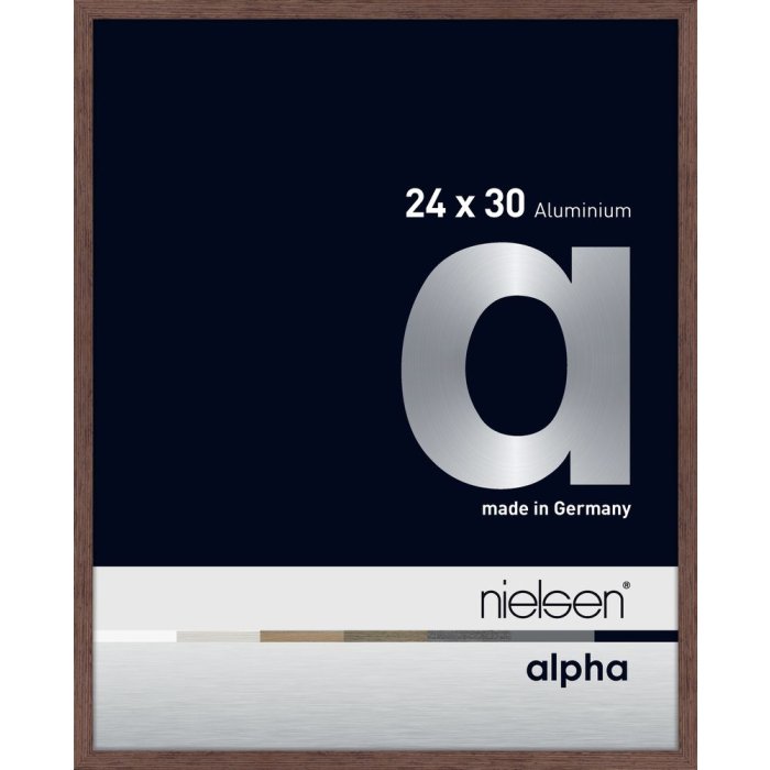Hliníkový obrazový rám Nielsen Alpha 24x30 cm wengé light