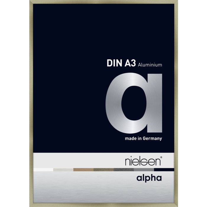 Hliníkový rám na obrazy Nielsen Alpha 29,7x42 cm z broušené nerezové oceli