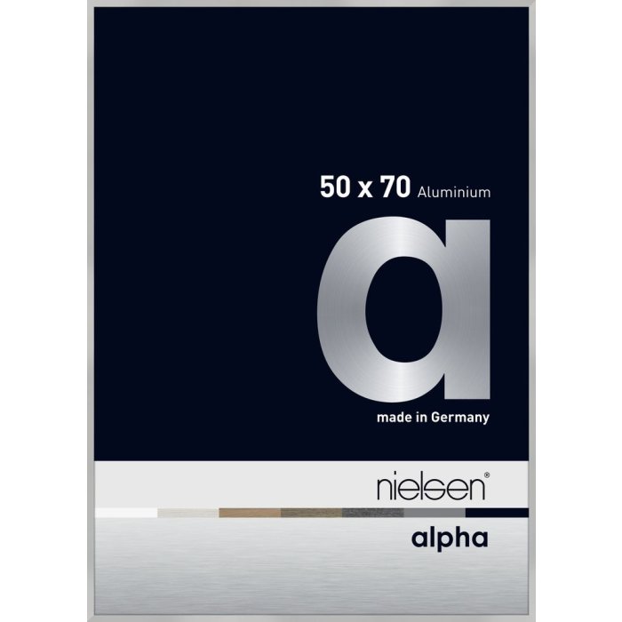 Hliníkový obrazový rám Nielsen Alpha 50x70 cm stříbrný matný