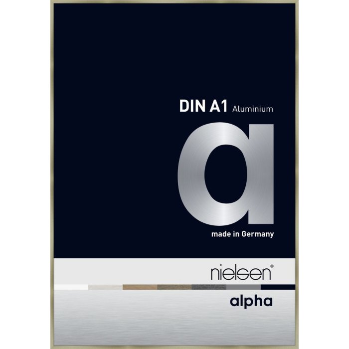 Hliníkový rám na obrazy Nielsen Alpha 59,4x84,1 cm kartáčovaná nerezová ocel