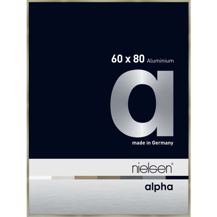 Hliníkový obrazový rám Nielsen Alpha 60x80 cm z broušené nerezové oceli