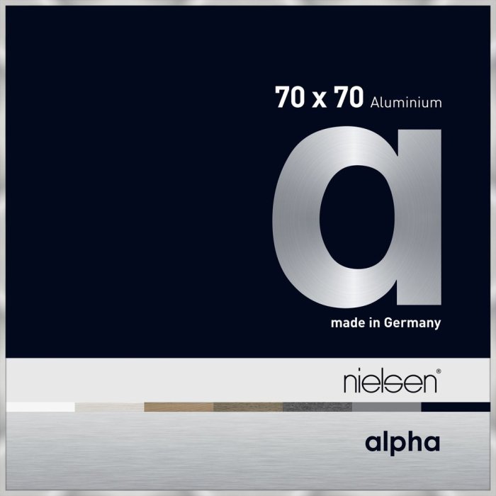 Hliníkový obrazový rám Nielsen Alpha 70x70 cm stříbrný