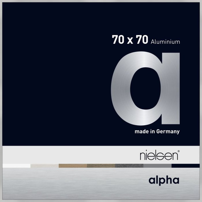 Hliníkový obrazový rám Nielsen Alpha 70x70 cm stříbrný matný