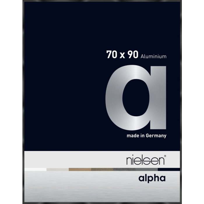Hliníkový obrazový rám Nielsen Alpha 70x90 cm eloxovaný černý lesklý