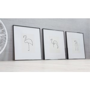 Hliníkový obrazový rám Nielsen Alpha 70x100 cm tmavě šedý lesklý