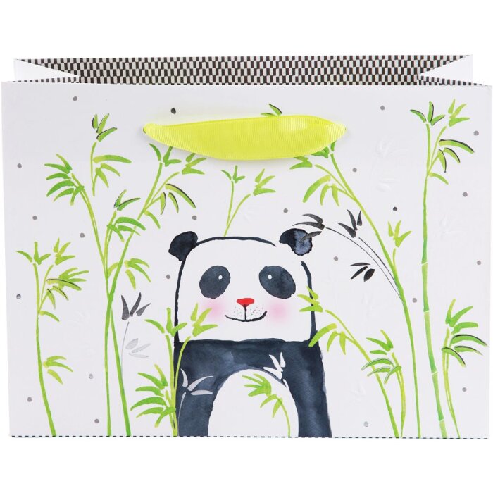 Goldbuch dárková taška Panda art paper 18x10x25 cm s popruhem na přenášení