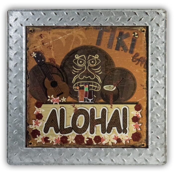 Kovová cedule PLAQUE G6 40x40x0,6 cm