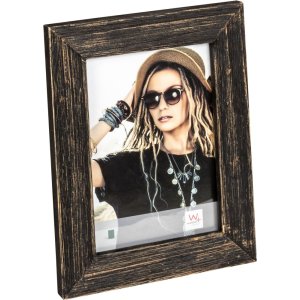 Dřevěný fotorámeček Lou 15x20 cm černý