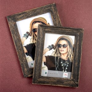 Dřevěný fotorámeček Lou 15x20 cm černý