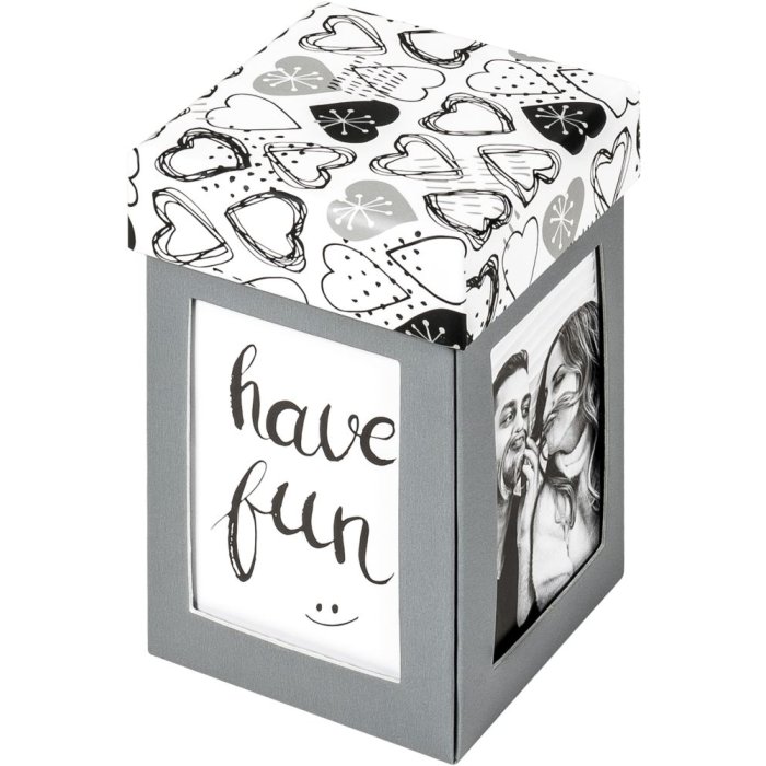 Dárková krabička Walther Photo Surprise Explosion Box šedá