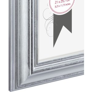 Plastový rám Lobby 21x30 cm stříbrný