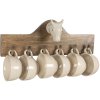 Věšák na kabáty s poháry 48x9x17 cm Clayre & Eef 64537