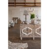 Stolní lampa Clayre & Eef 6LMP661 27x27x70 cm Šedá dřevěná stolní lampa ze železa