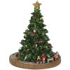 Clayre & Eef 6PR2845 Vánoční stromeček s hudební skříňkou Ø 15x18 cm zelený polyresin