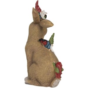 Dekorace Králík se skřítky 18x11x30 cm Clayre & Eef 6PR2965
