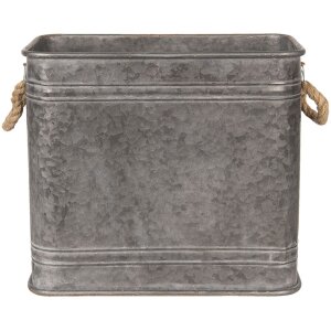 Dekorace železný kbelík (2 kusy) 44x26x39 - 38x22x33 cm Clayre & Eef 6Y3737