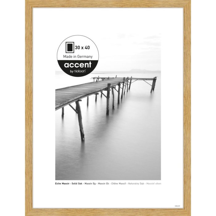 Nielsen Accent rám z masivního dřeva Scandic 30x40 cm dub