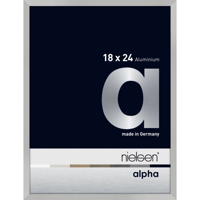 Hliníkový obrazový rám Nielsen Alpha TCSC 18x24 cm stříbrný matný