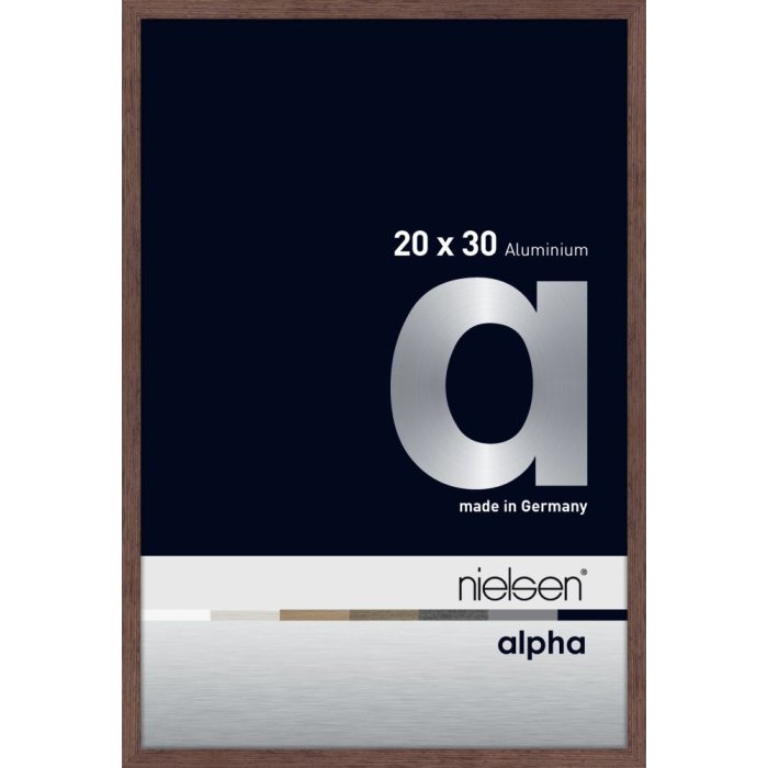 Hliníkový rám na obrazy Nielsen Alpha TCSC 20x30 cm wengé light
