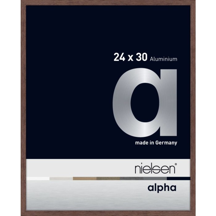 Hliníkový obrazový rám Nielsen Alpha TCSC 24x30 cm wengé light