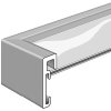 Hliníkový obrazový rám Nielsen Alpha TCSC 30x30 cm dub bílý