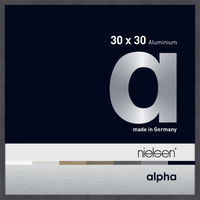 Hliníkový obrazový rám Nielsen Alpha TCSC 30x30 cm šedý