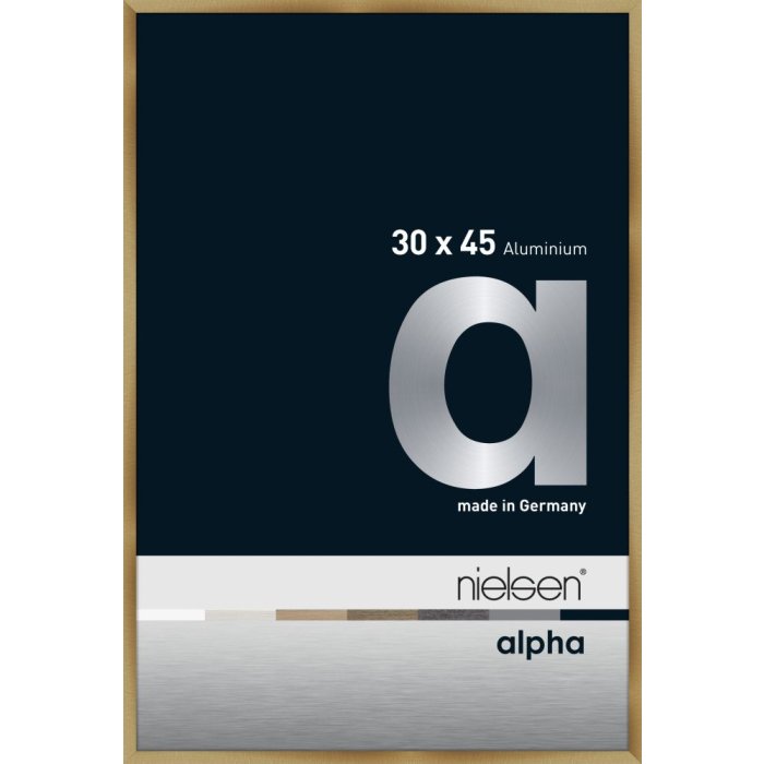 Hliníkový obrazový rám Nielsen Alpha TCSC 30x45 cm kartáčovaný jantarový