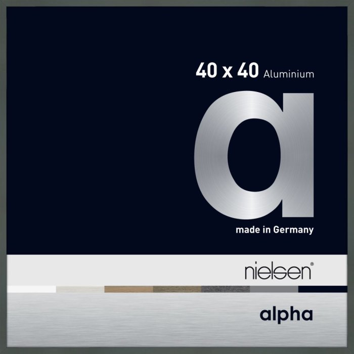Hliníkový obrazový rám Nielsen Alpha TCSC 40x40 cm platina