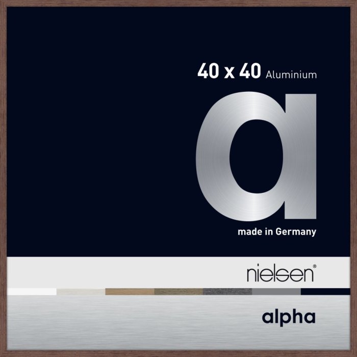 Hliníkový rám na obrazy Nielsen Alpha TCSC 40x40 cm wengé light