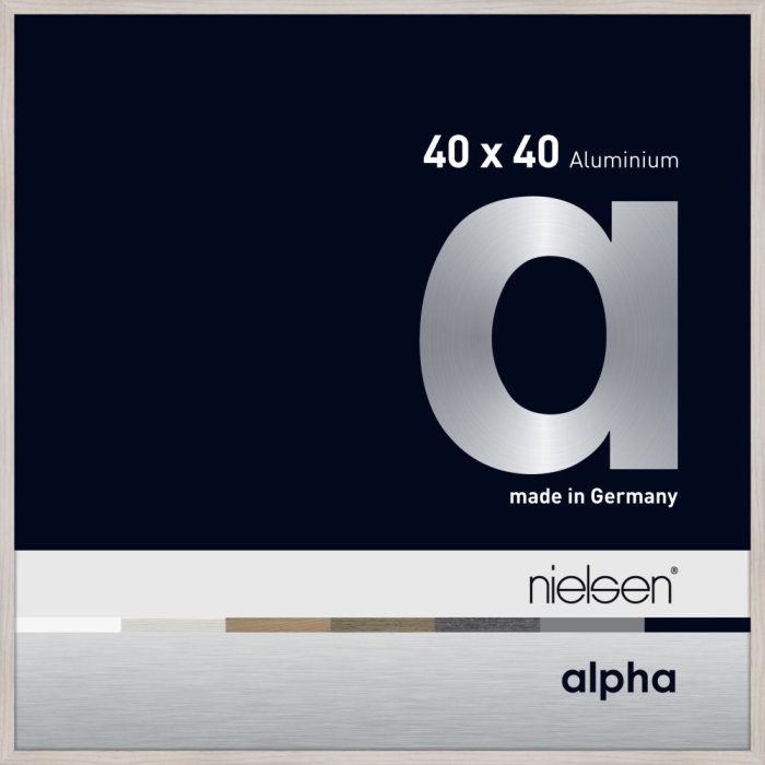 Hliníkový obrazový rám Nielsen Alpha TCSC 40x40 cm dub bílý