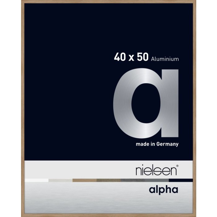 Hliníkový obrazový rám Nielsen Alpha TCSC 40x50 cm dub