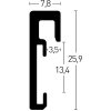 Hliníkový obrazový rám Nielsen Alpha TCSC 42x60 cm stříbrný matný