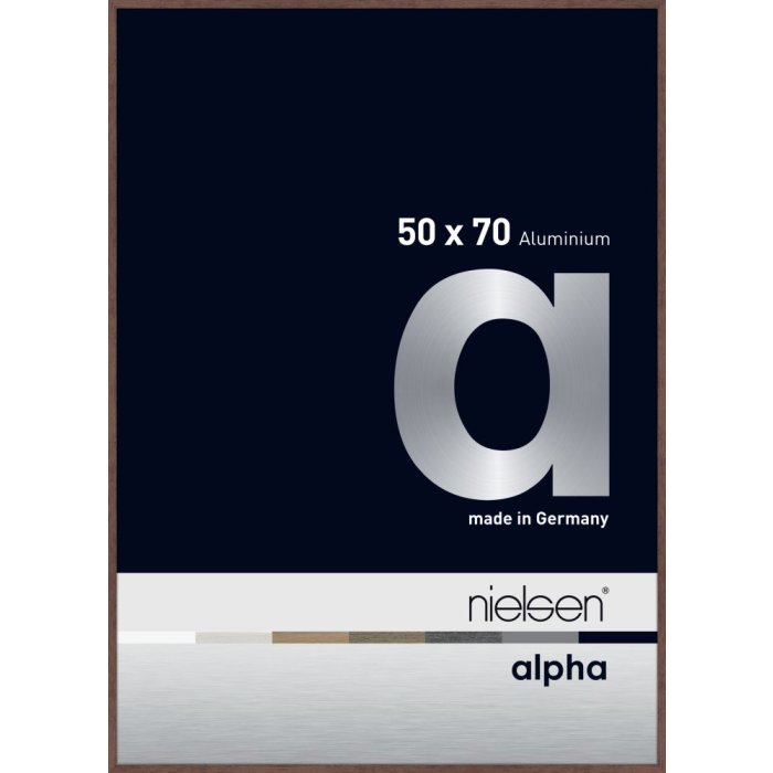 Hliníkový rám na obrazy Nielsen Alpha TCSC 50x70 cm wengé light