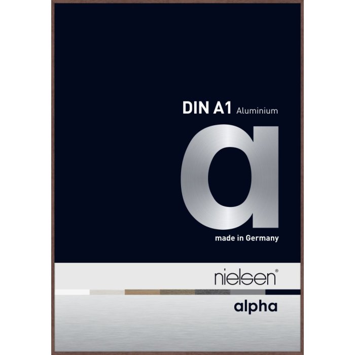 Hliníkový rám na obrazy Nielsen Alpha TCSC 60x84 cm wengé light
