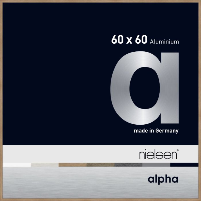 Hliníkový obrazový rám Nielsen Alpha TCSC 60x60 cm dub