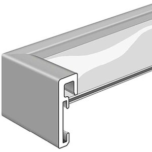 Hliníkový rám na obrazy Nielsen Alpha TCSC 60x60 cm wengé light