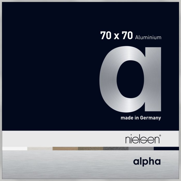 Hliníkový obrazový rám Nielsen Alpha TCSC 70x70 cm stříbrný matný