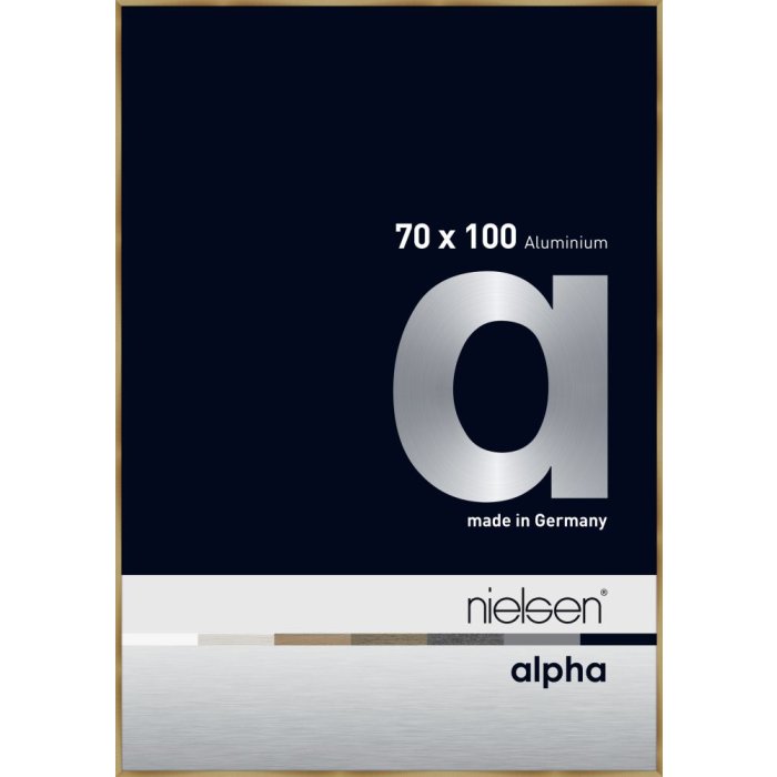 Hliníkový obrazový rám Nielsen Alpha TCSC 70x100 cm kartáčovaný jantarový