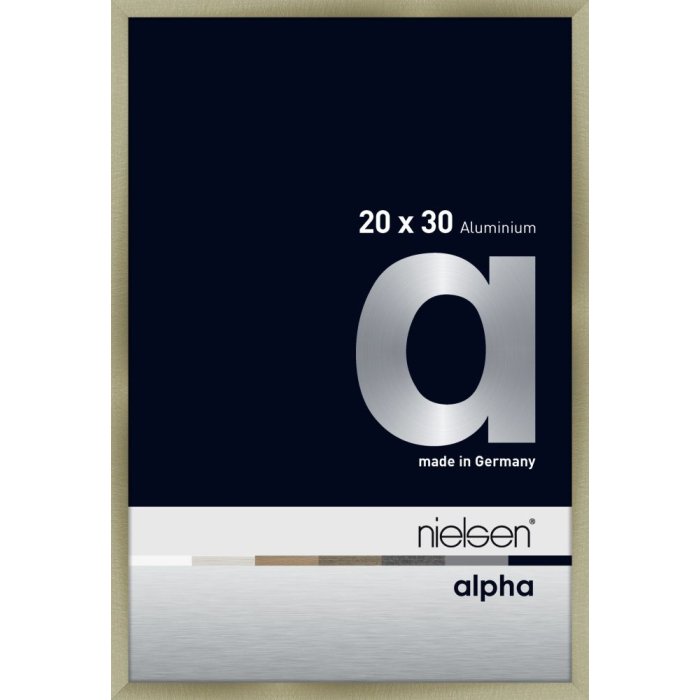Hliníkový rám na obrazy Nielsen Alpha TCSC 20x30 cm z broušené nerezové oceli