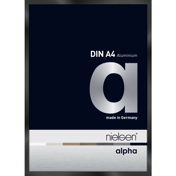 Hliníkový obrazový rám Nielsen Alpha TCSC 21x30 cm eloxovaný černý lesklý