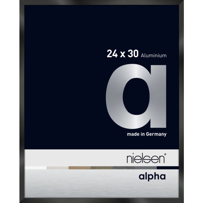Hliníkový obrazový rám Nielsen Alpha TCSC 24x30 cm eloxovaný černý lesklý